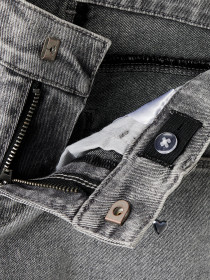 NAME IT Wide Jeans Rose Light Grey Denim Heart Studs